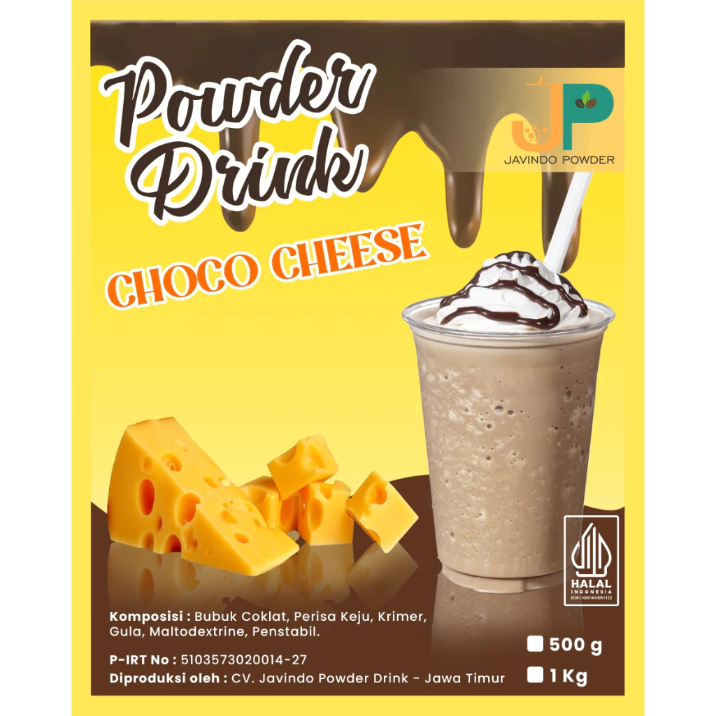 

JAVINDO Bubuk Minuman Rasa Choco Cheese / Coklat Keju 1Kg / 1 Kg Reguler - Javindo Powder