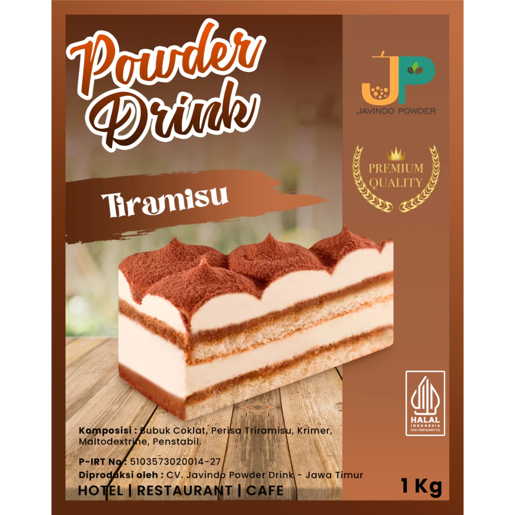 

JAVINDO Bubuk Minuman Rasa Tiramisu 1Kg / 1 Kg Premium - Javindo Powder