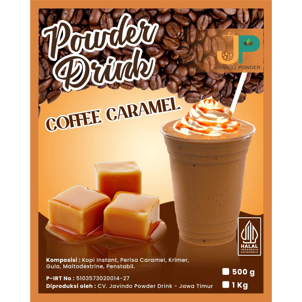 

JAVINDO Bubuk Minuman Rasa Coffee Caramel / Kopi Karamel 1Kg / 1 Kg Reguler - Javindo Powder