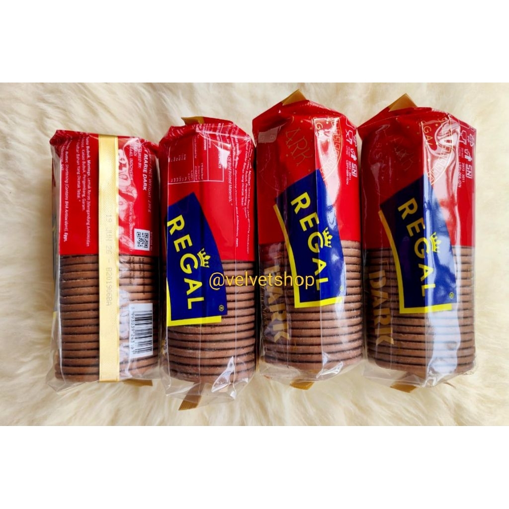 

Regal Dark Marie Kue Cookies Biscuit Biskuit Kukis Halal 250 g