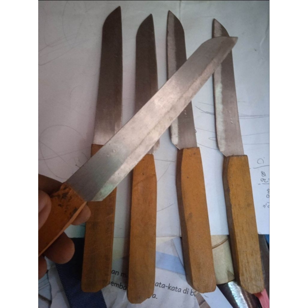 Pisau baja tajam/Pisau survival/Pisau baja asli super tajam/Pisau baja asli super tajam murah/Pisau 