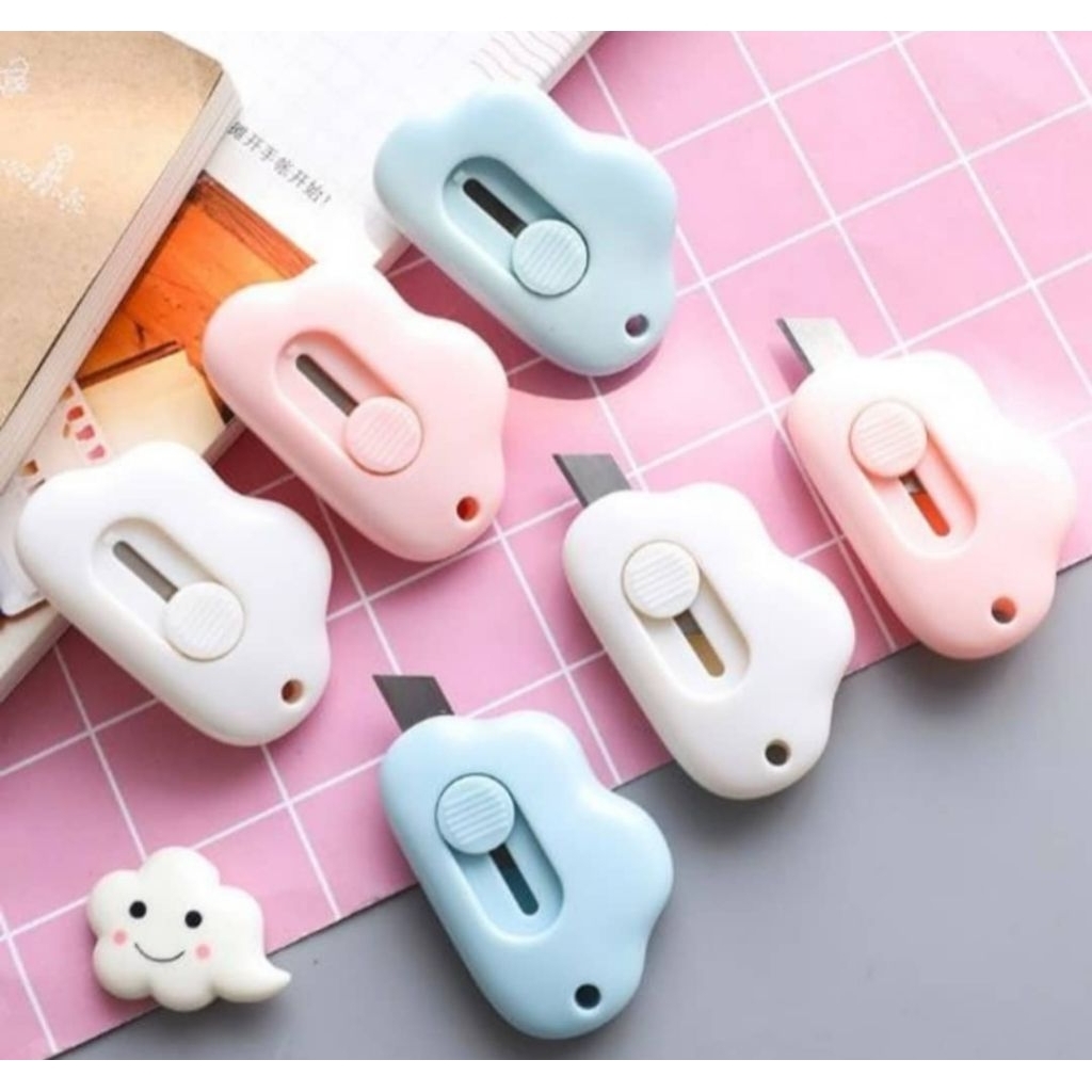 

CUTTER MINI PISAU KECIL PORTABLE MOTIF AWAN