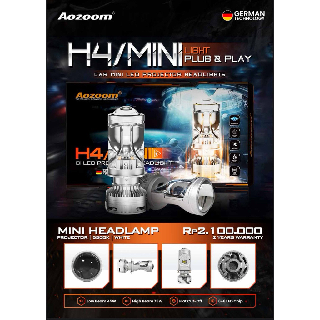 aozoom H4 Mini Led 45W/75W