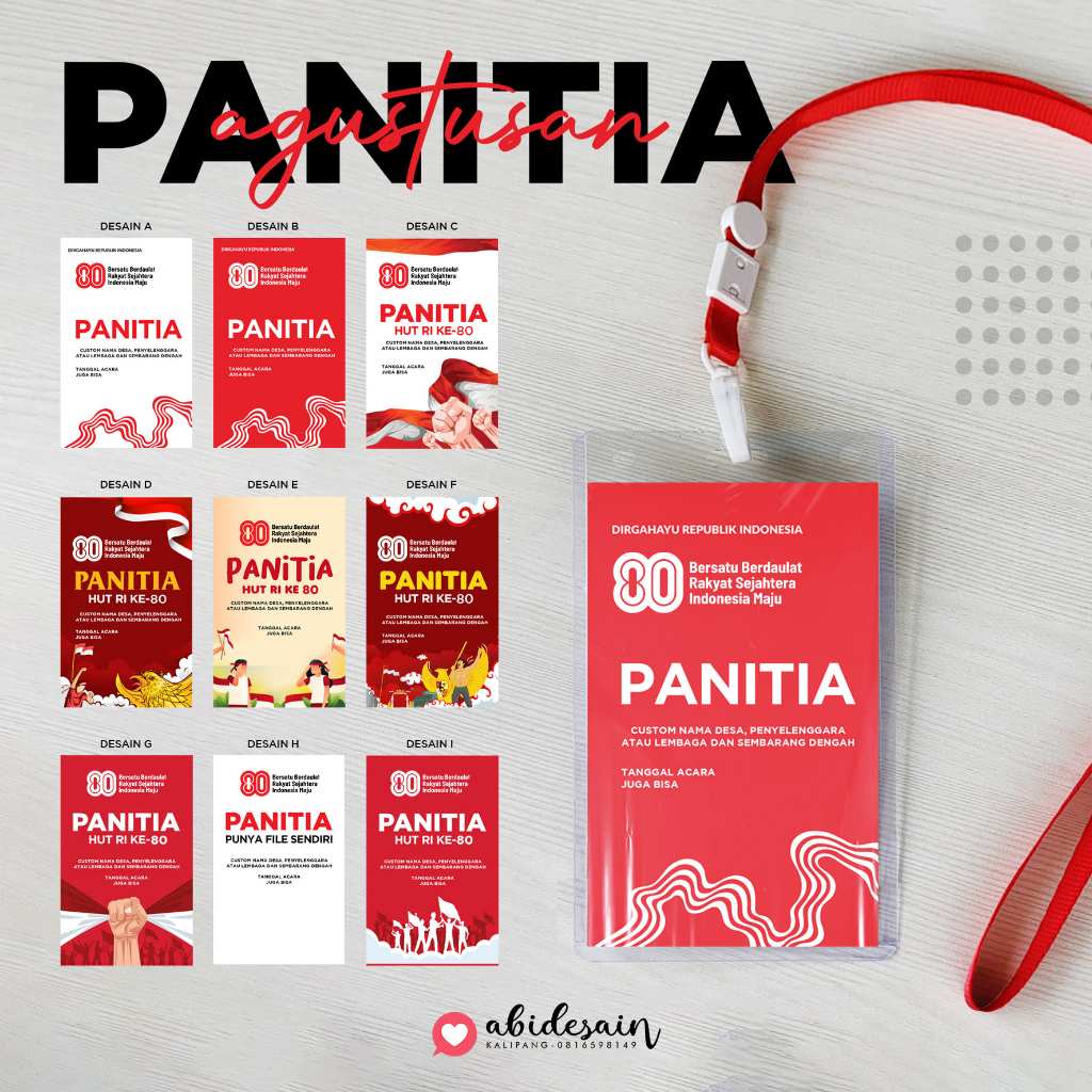 

ID CARD PANITIA AGUSTUSAN - CUSTOM - FREE DESAIN