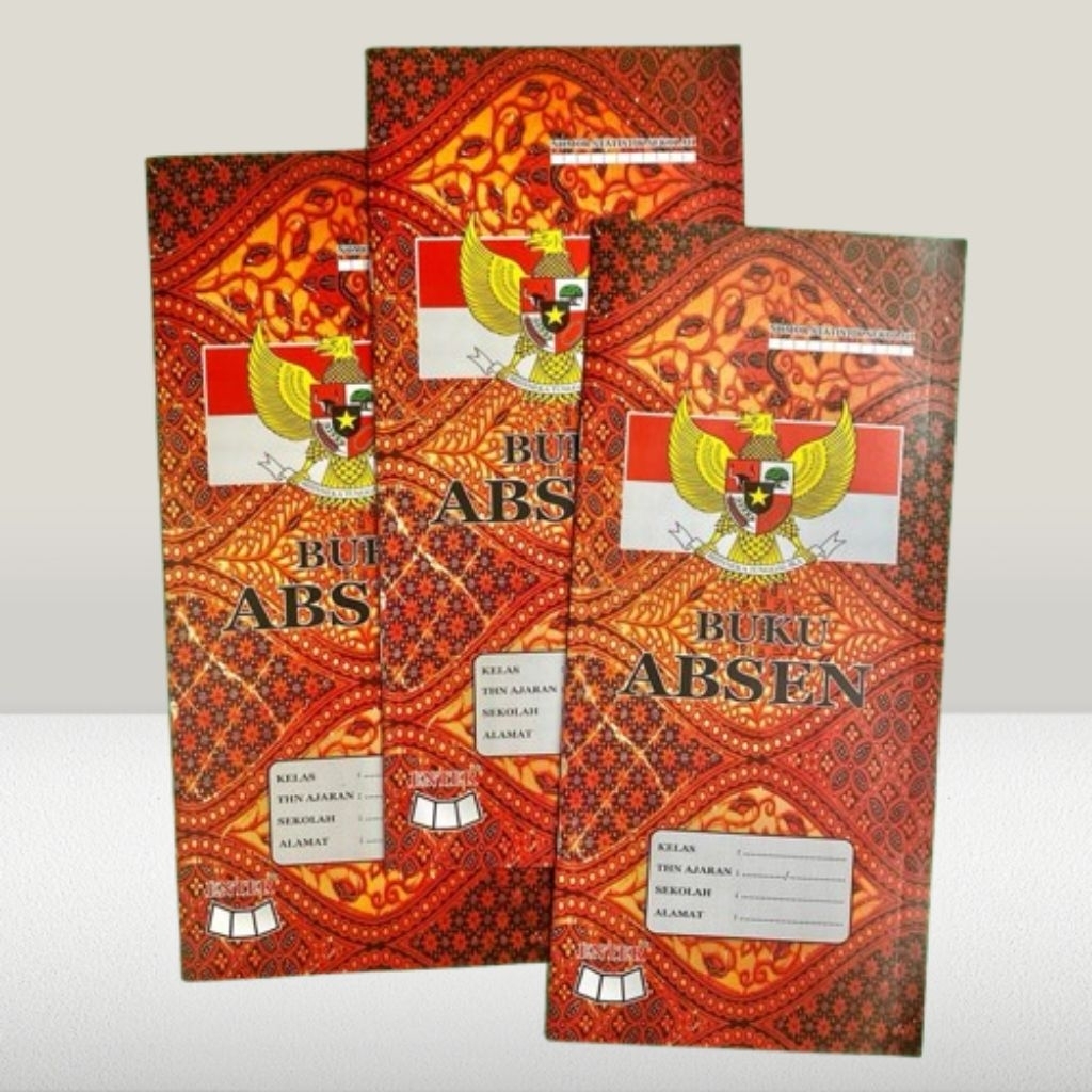 

Buku Absen Siswa Motif Batik