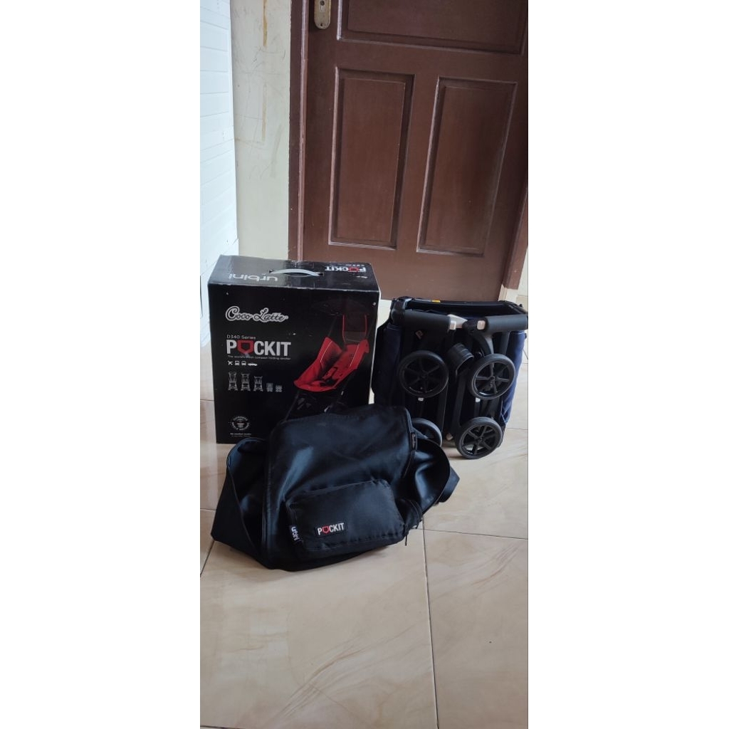 Stroller pockit cabin size coco latte D340 Series Preloved