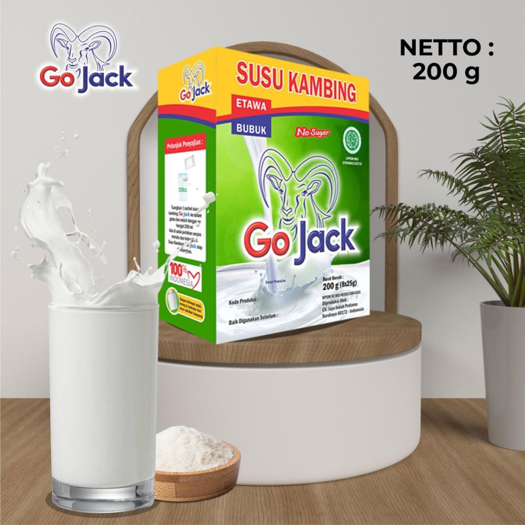 

Susu Kambing Etawa Go Jack 200g (No Sugar) untuk tulang dan sendi