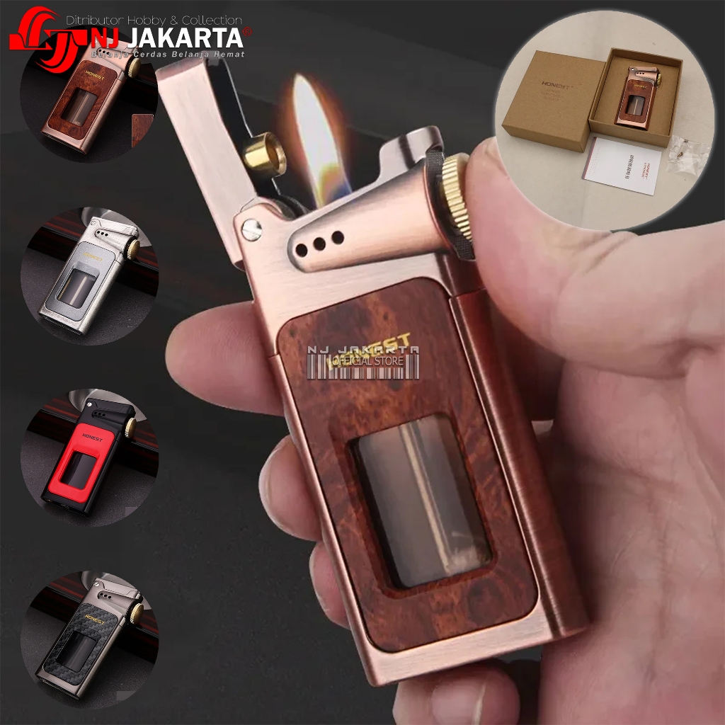 Korek api Klasik Honest sumbu minyak vintage oil lighter classic / Korek HONEST / Korek api minyak