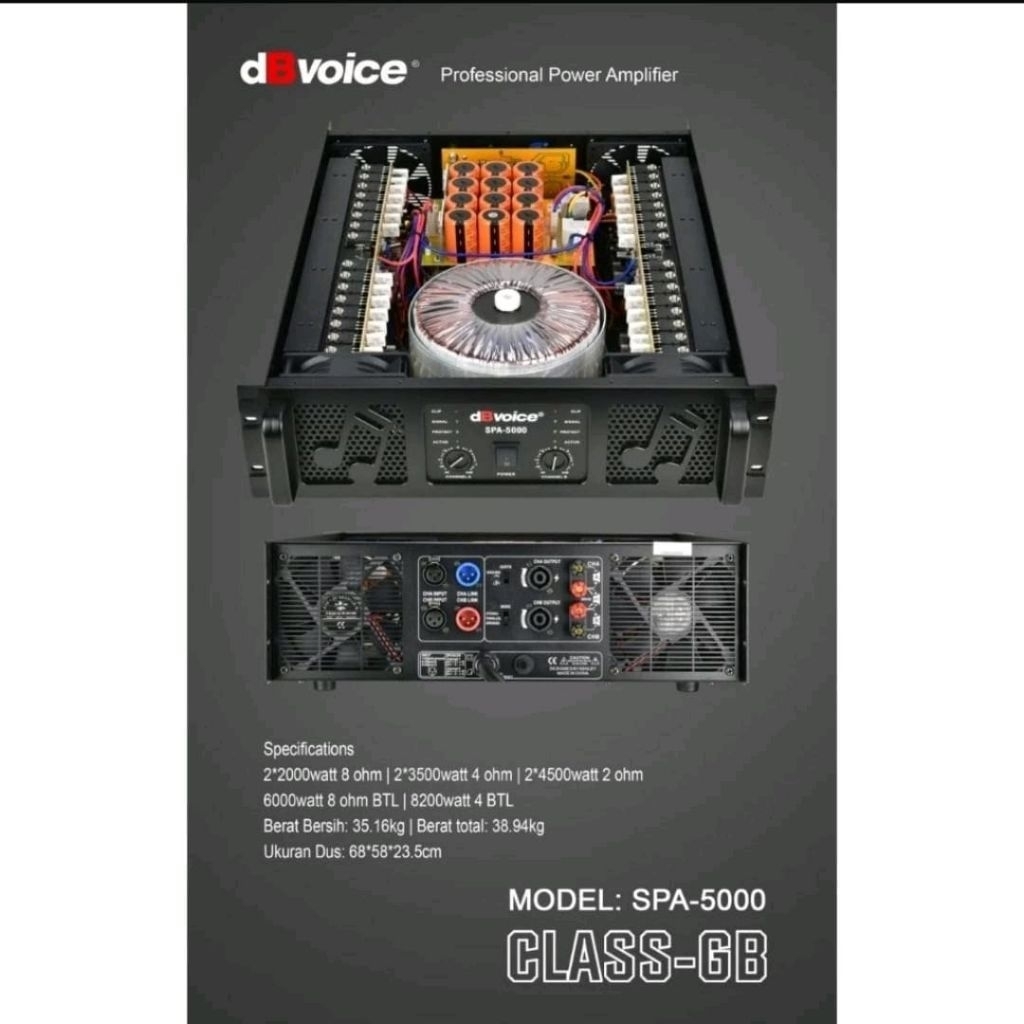 Power dB Voice SPA 5000 CLASS GB