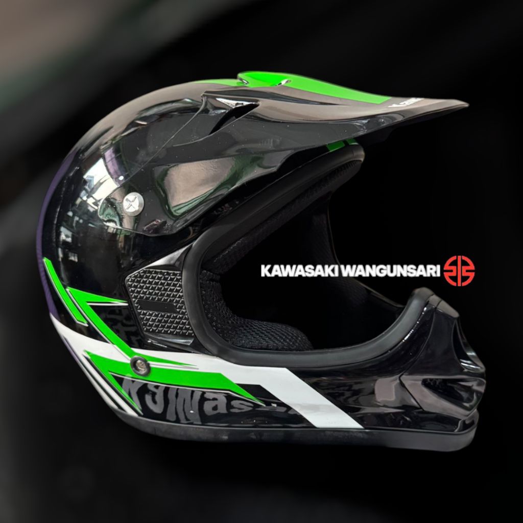 HELM CROSS HELM TRAIL KLX 150 250 KX KSR ORIGINAL KAWASAKI
