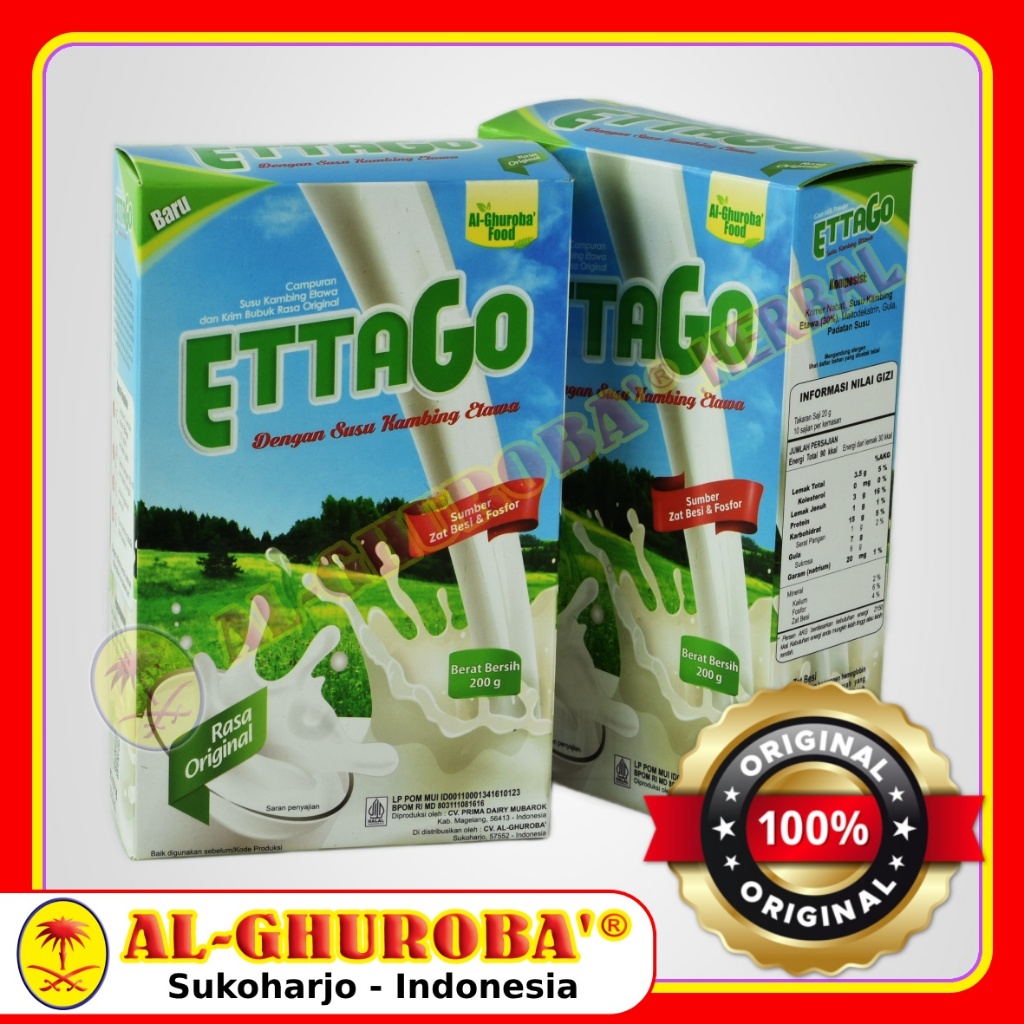 

EttaGo Susu Kambing Etawa AL Ghuroba 200gr Rasa Original