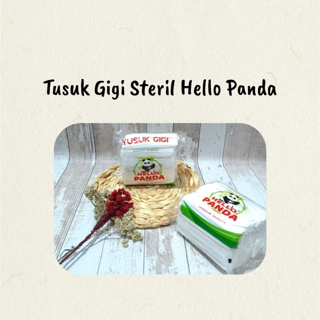 Tusuk Gigi Steril Cap Panda / Tusuk Gigi Bambu