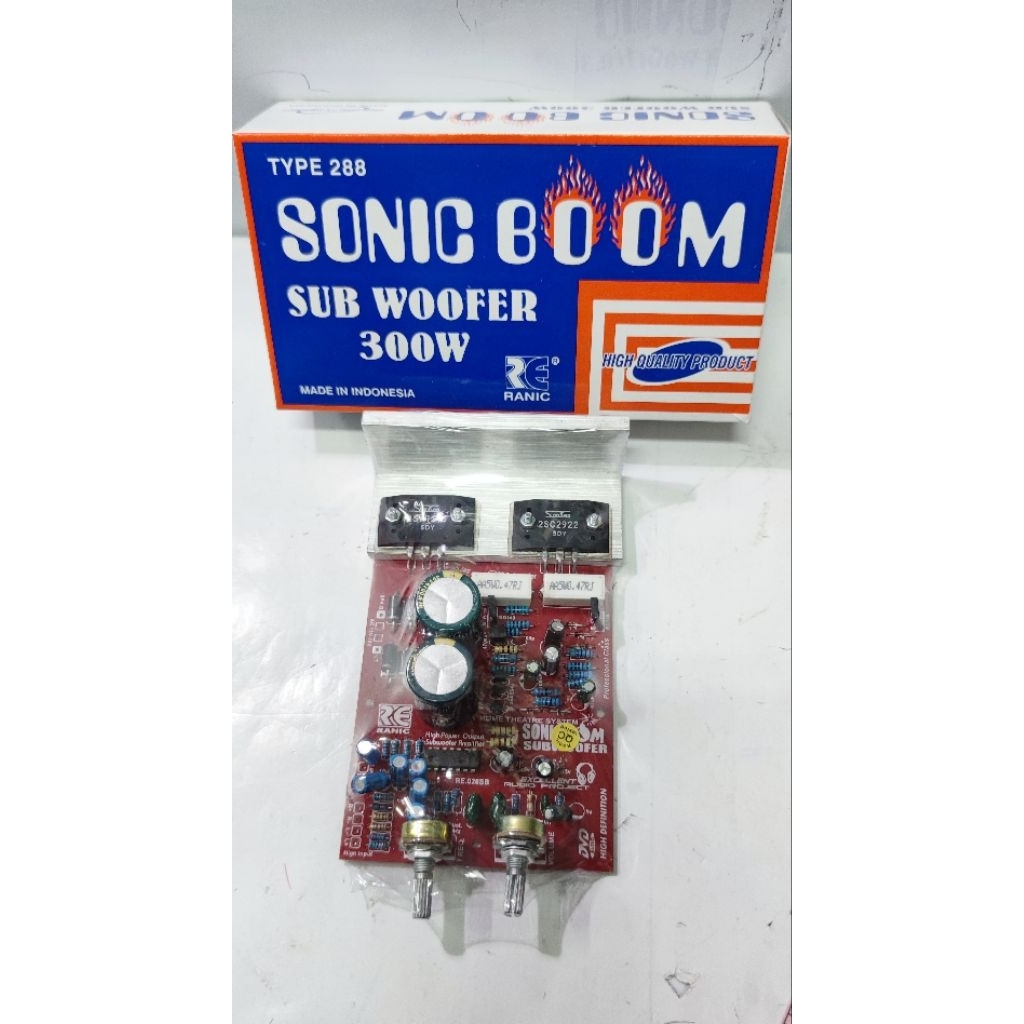 RANIC KIT ACTIVE SUBWOOFER SONIC BOOM SANKEN 2SC2922-2SA1216 TYPE(288)