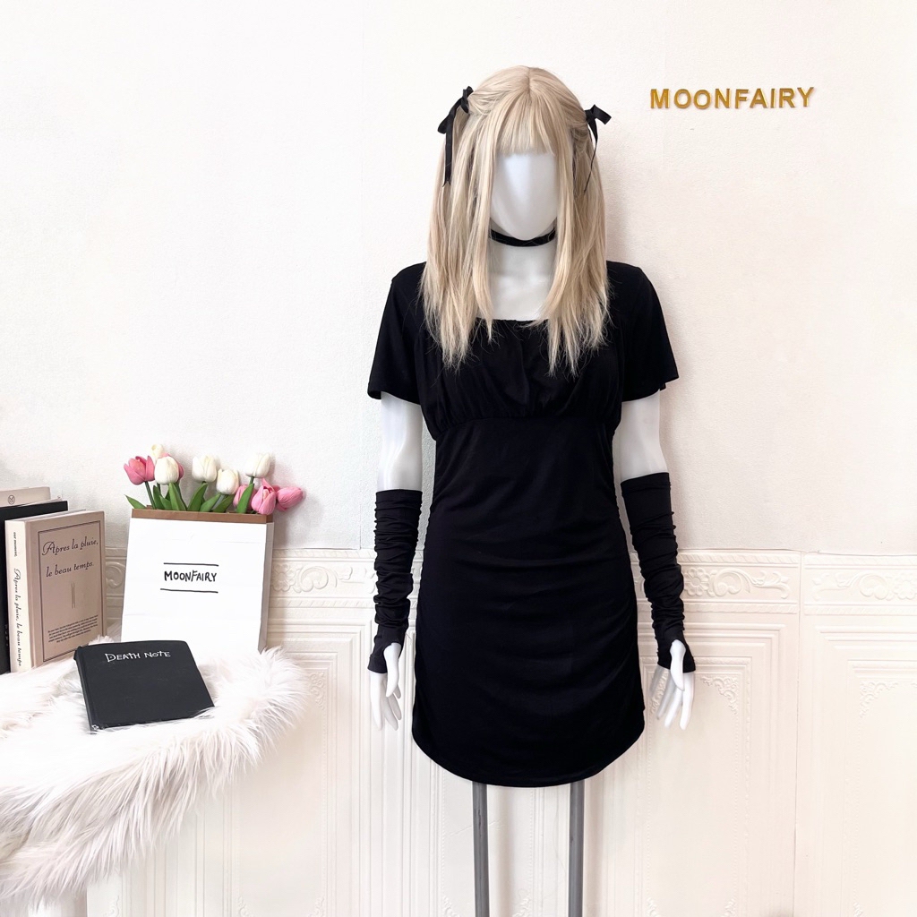 【Moonfairy】Ready Stock - Amane Misa Costume Cosplay Death Note Anime Gothic Dress Kostum Halloween F