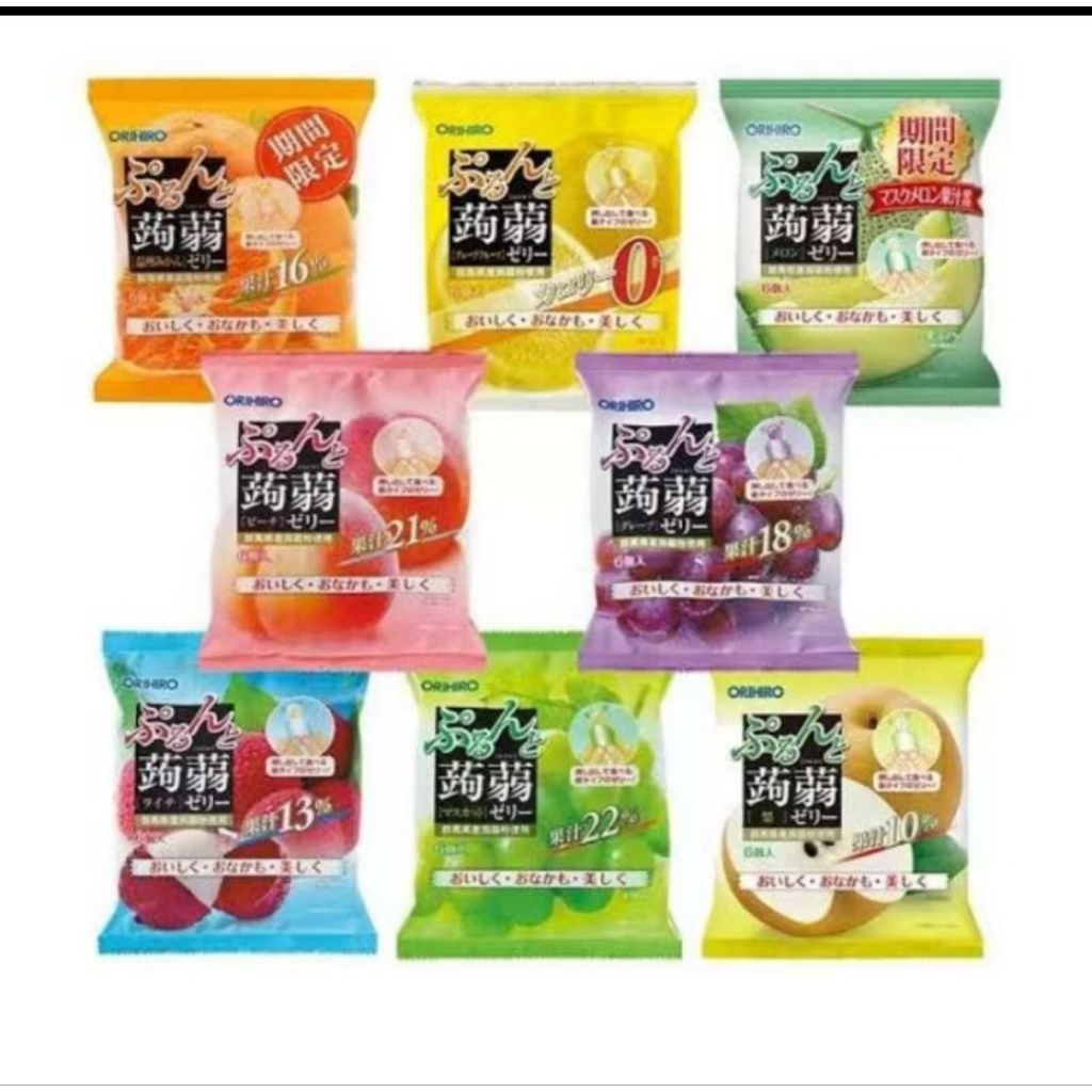 

Orihiro Jelly Buah Konyaku Rasa Buah Import Jepang Halal 120gr