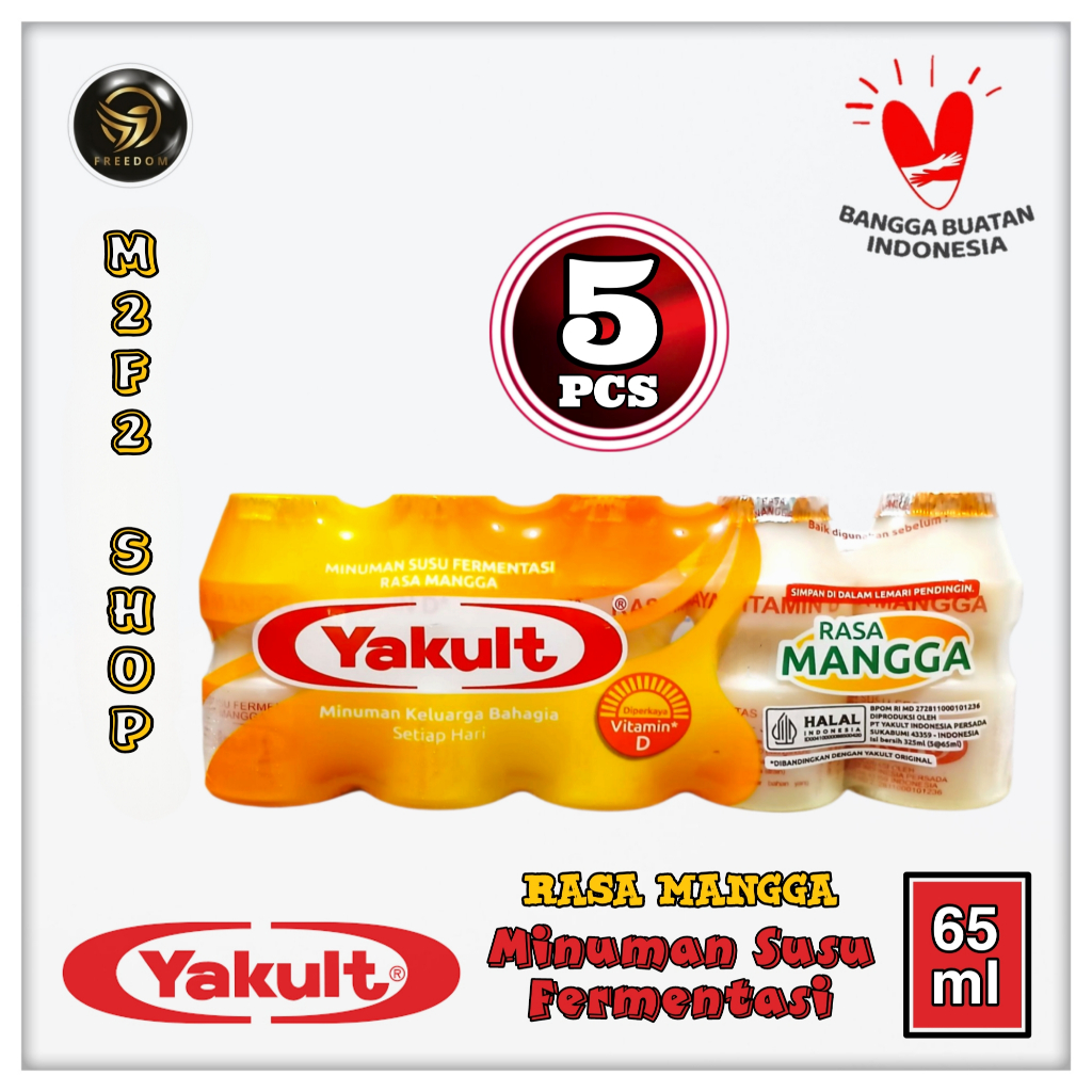 

Yakult Minuman Susu Fermentasi Probiotik Rasa Mangga - 65 ml (Kemasan Pack)