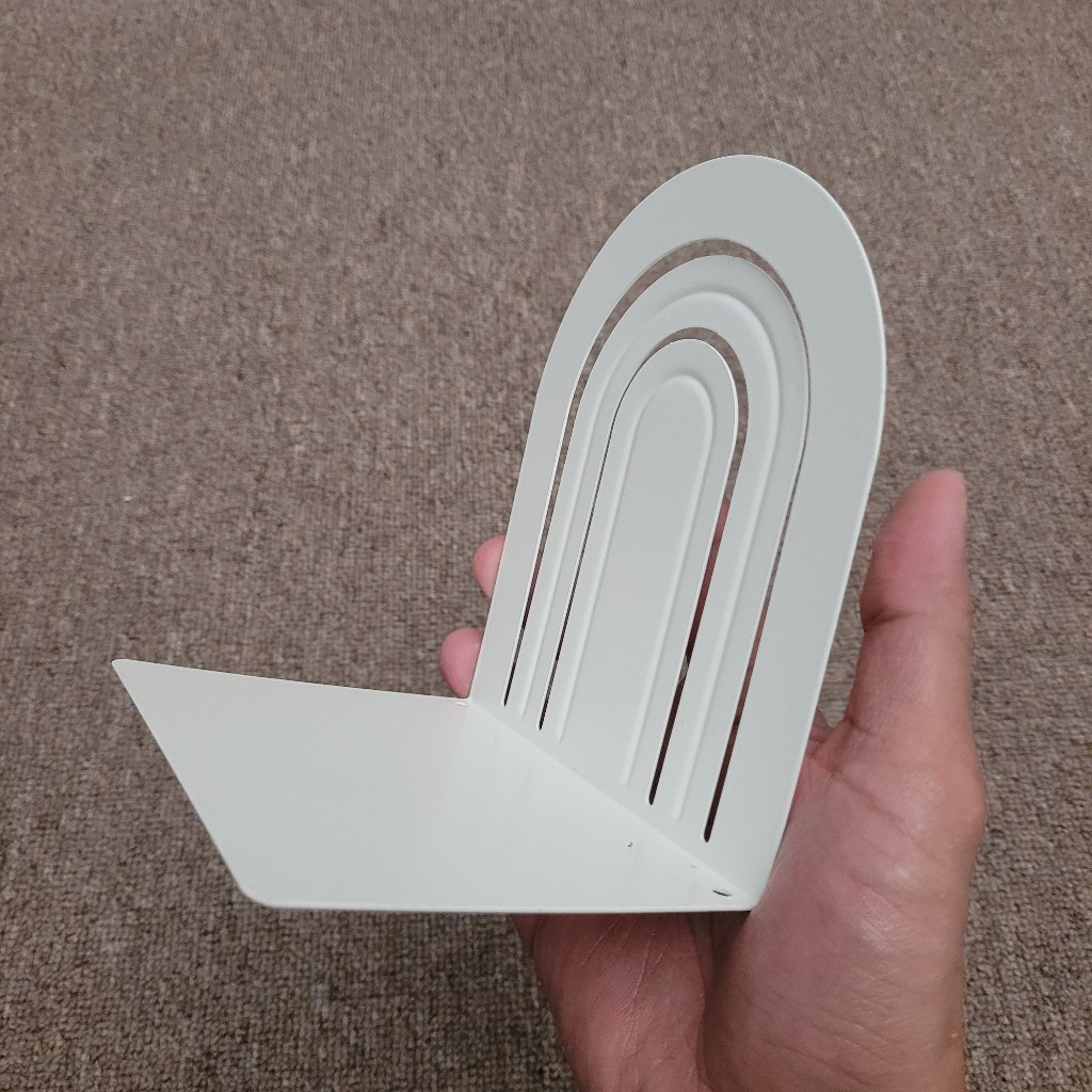 

HOSSLA Pembatas Buku Putih, Ukuran 15x13 cm, Penahan Buku Minimalis