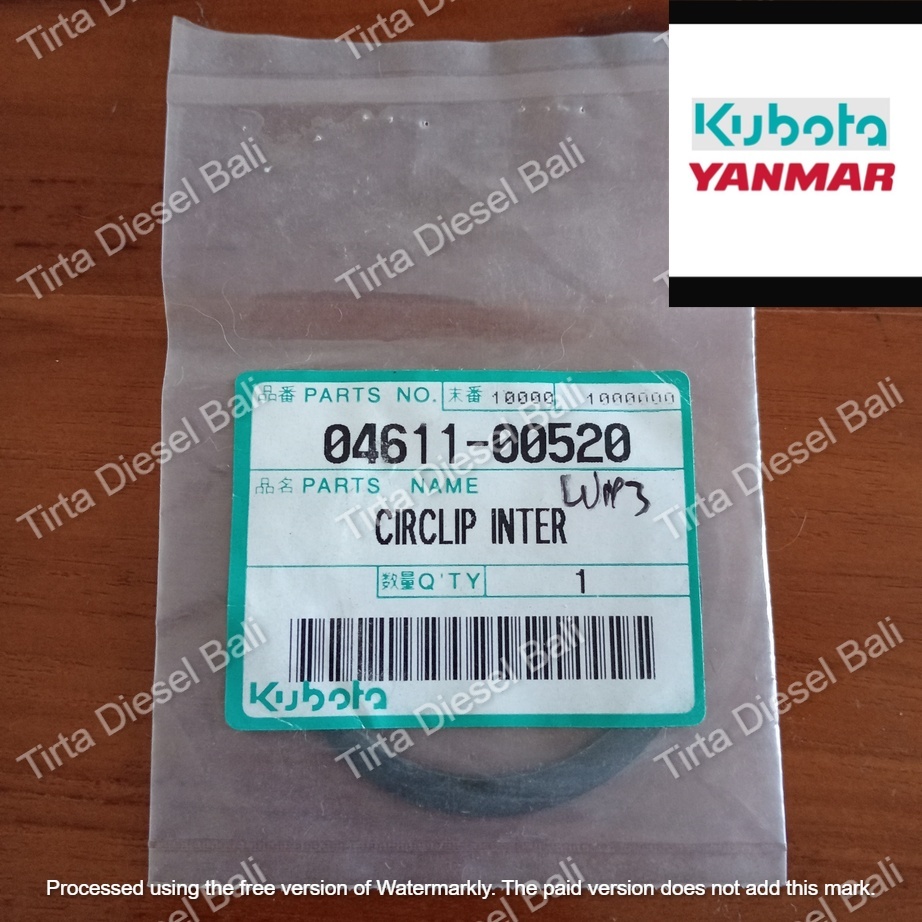 KUBOTA CIRCLIP INTERNAL IDLE GEAR CIR CLIP KANCING GIR GIGI IDEL PENGHUBUNG RD 160 / KND / ER 180 - 