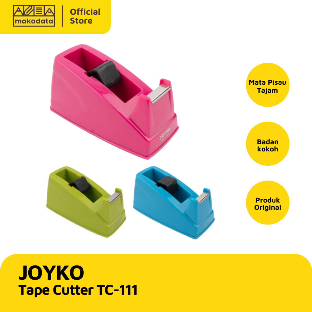 

TAPE CUTTER / PEMOTONG PITA PEREKAT JOYKO TC-111 (1 PCS) MURAH