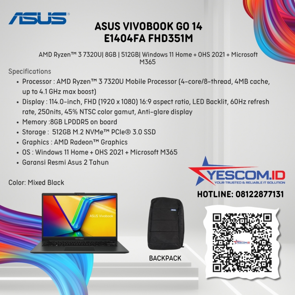 ASUS VivoBook G0 14 E1404FA FHD351M