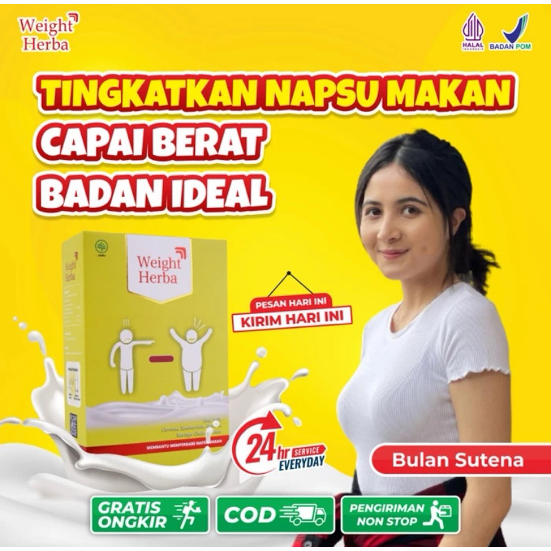

PROMO SUSU PENGGEMUK BADAN Weight Herba - Tingkatkan Nafsu Makan & Tambah Kalori