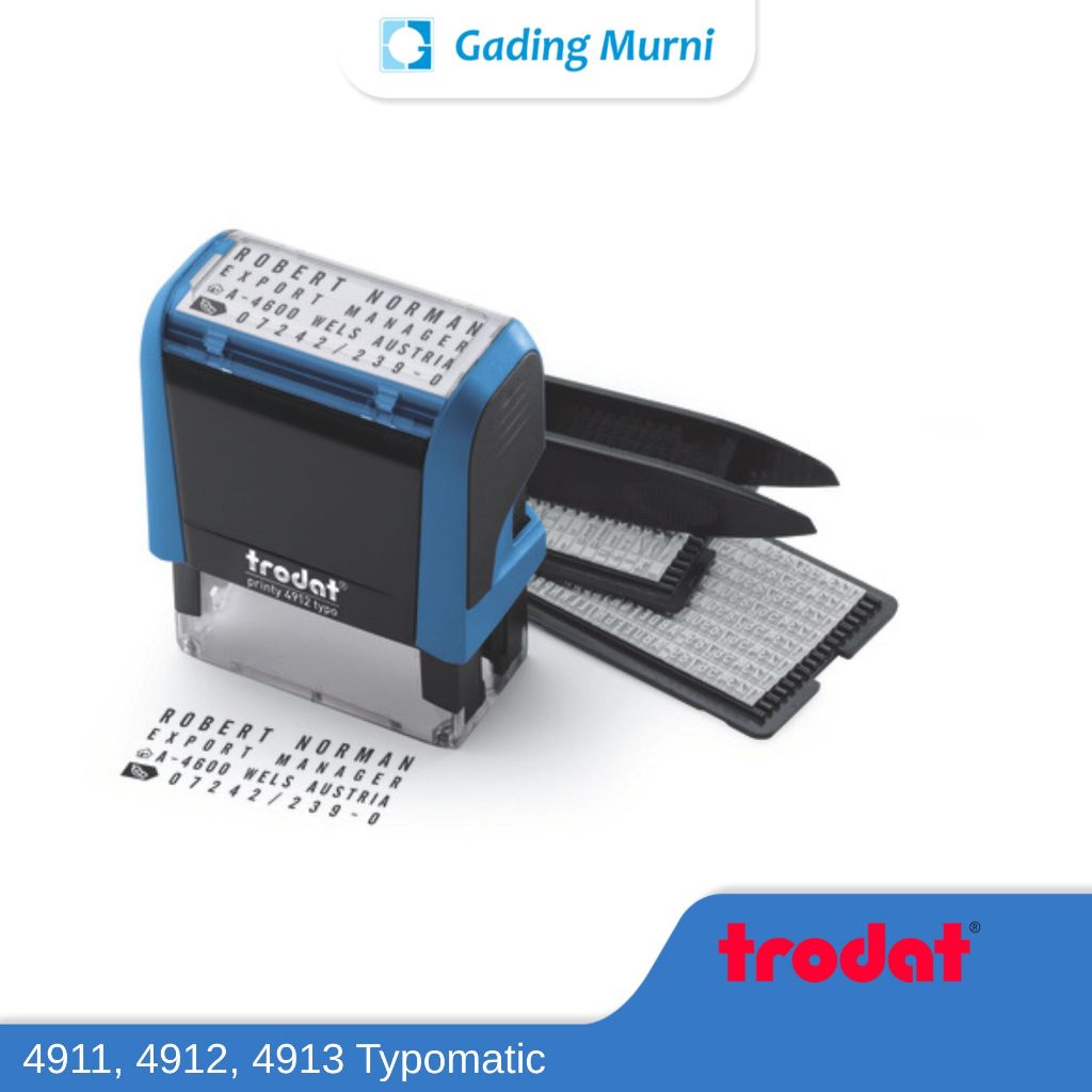 

Stempel Bongkar Pasang TRODAT PRINTY TYPO 4911, 4912 dan 4913