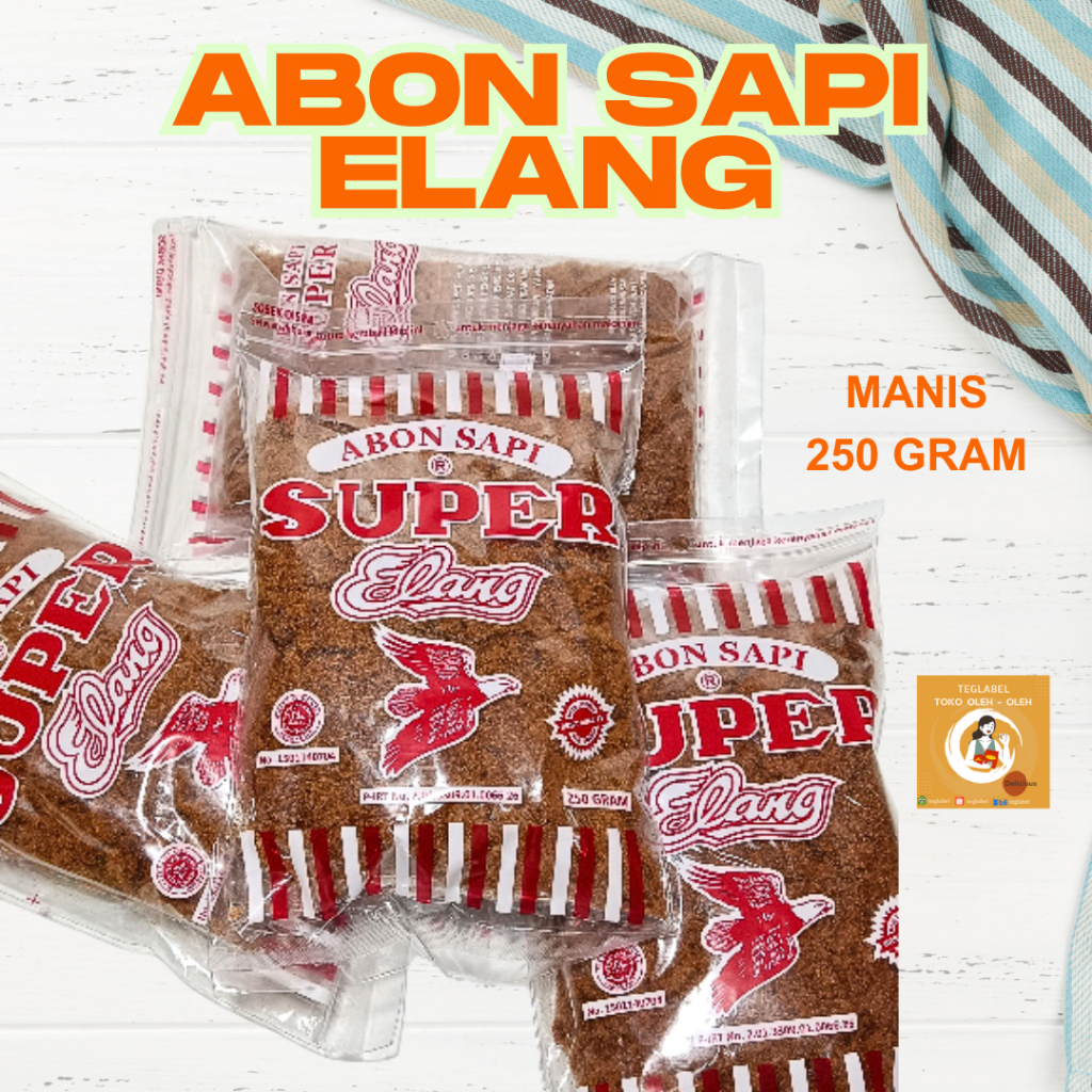 

Abon Sapi Cap Elang Asli Boyolali Super 250 gram Gurih