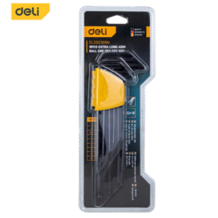 

Deli Extra-Long Ball End Blacken (BLACK)- Kunci L Ballpoint EDL232309H