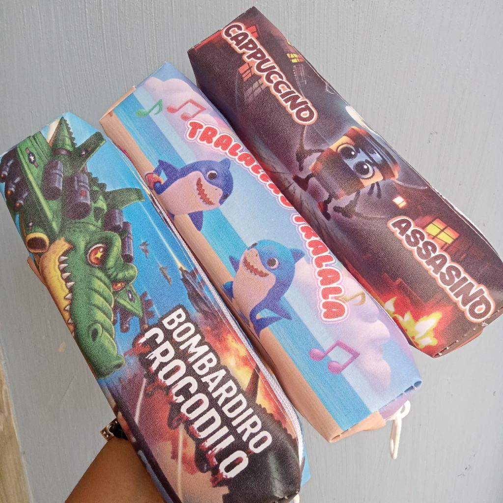 

(dapat 12pcs) Tepak pensil lontong/ tempat pensil katakter