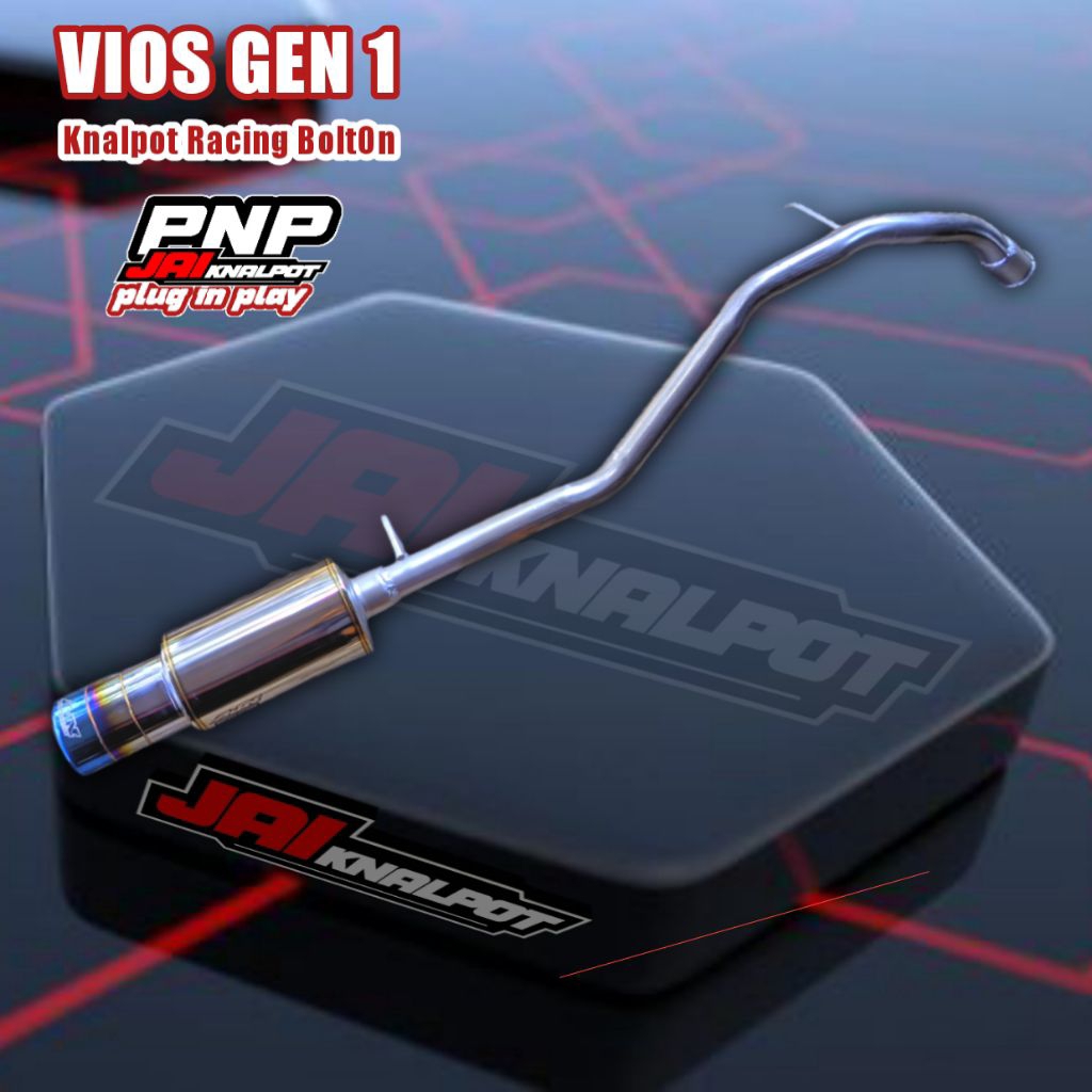 knalpot racing bolt on vios limo gen 1,2 & 3