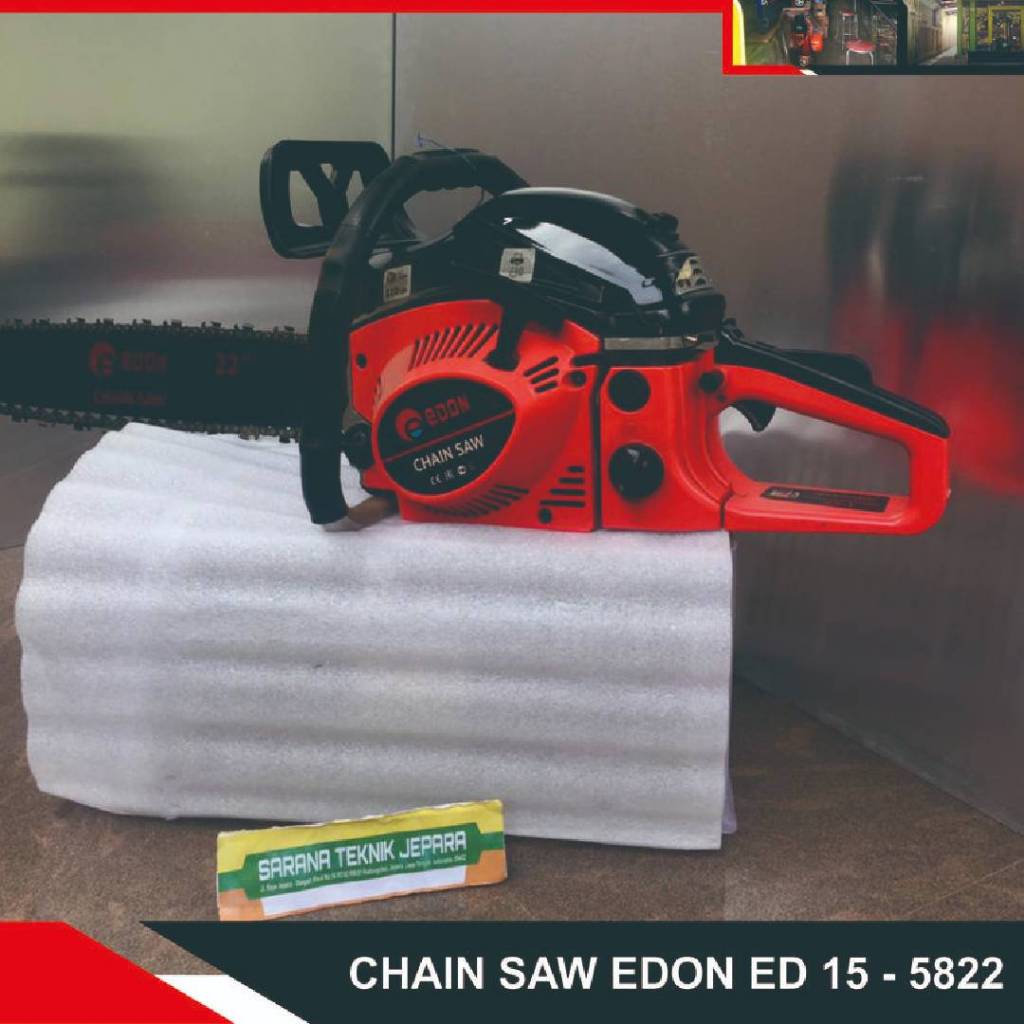 MESIN CHAINSAW 22 INCH 2 TAK GERGAJI ED15-5822 EDON/EDON MESIN CHAINSAW