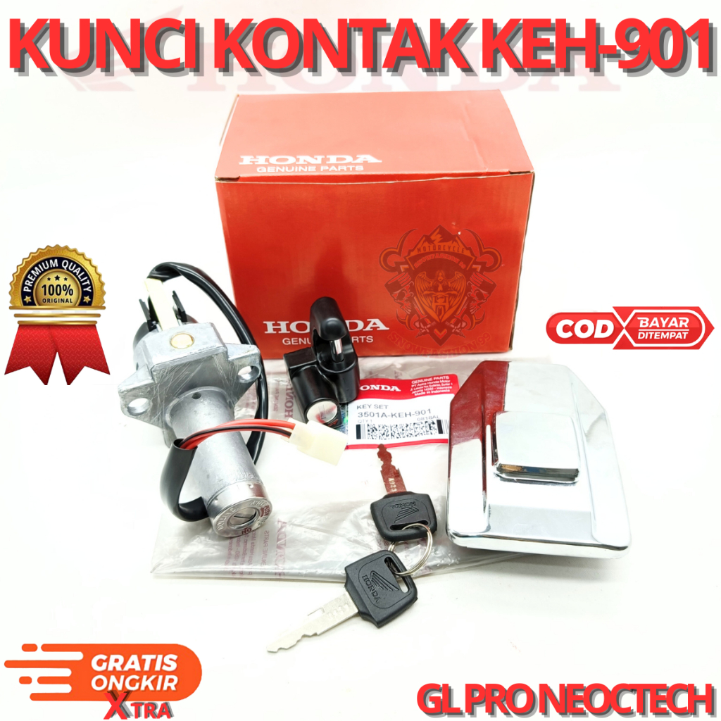 KUNCI KONTAK GL PRO NEOTECH KEH-901 GL MAX NEOTECH ASLI ORIGINAL HONDA AHM