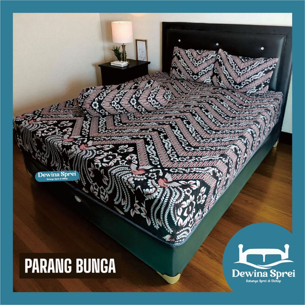 RATUNYA SPREI - Sprei Batik Solo Motif Parang (Tinggi 30 cm) ukuran 120x200 160x200 180x200 200x200 