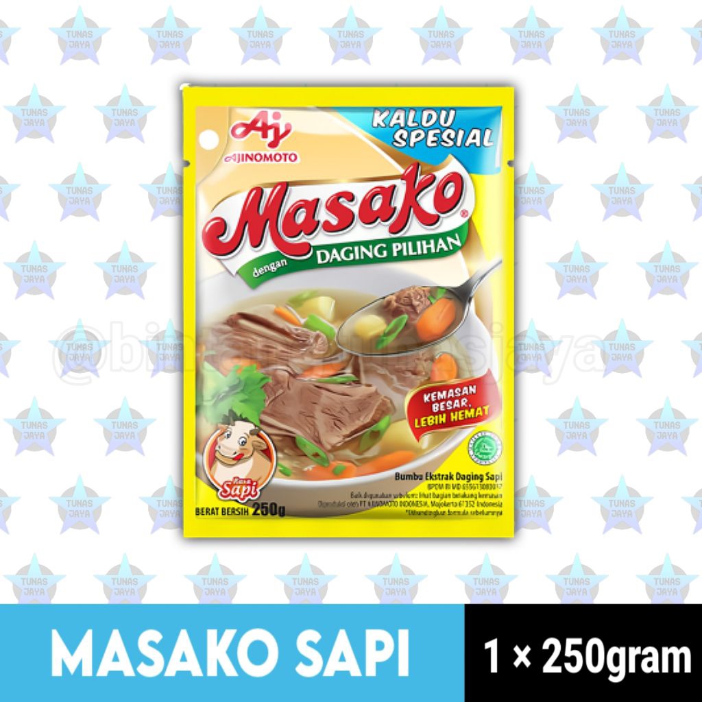 

[ JUAL RUGI & MURAH !! ] MASAKO Kaldu Sapi 250gr | Bumbu Penyedap Rasa Pilihan