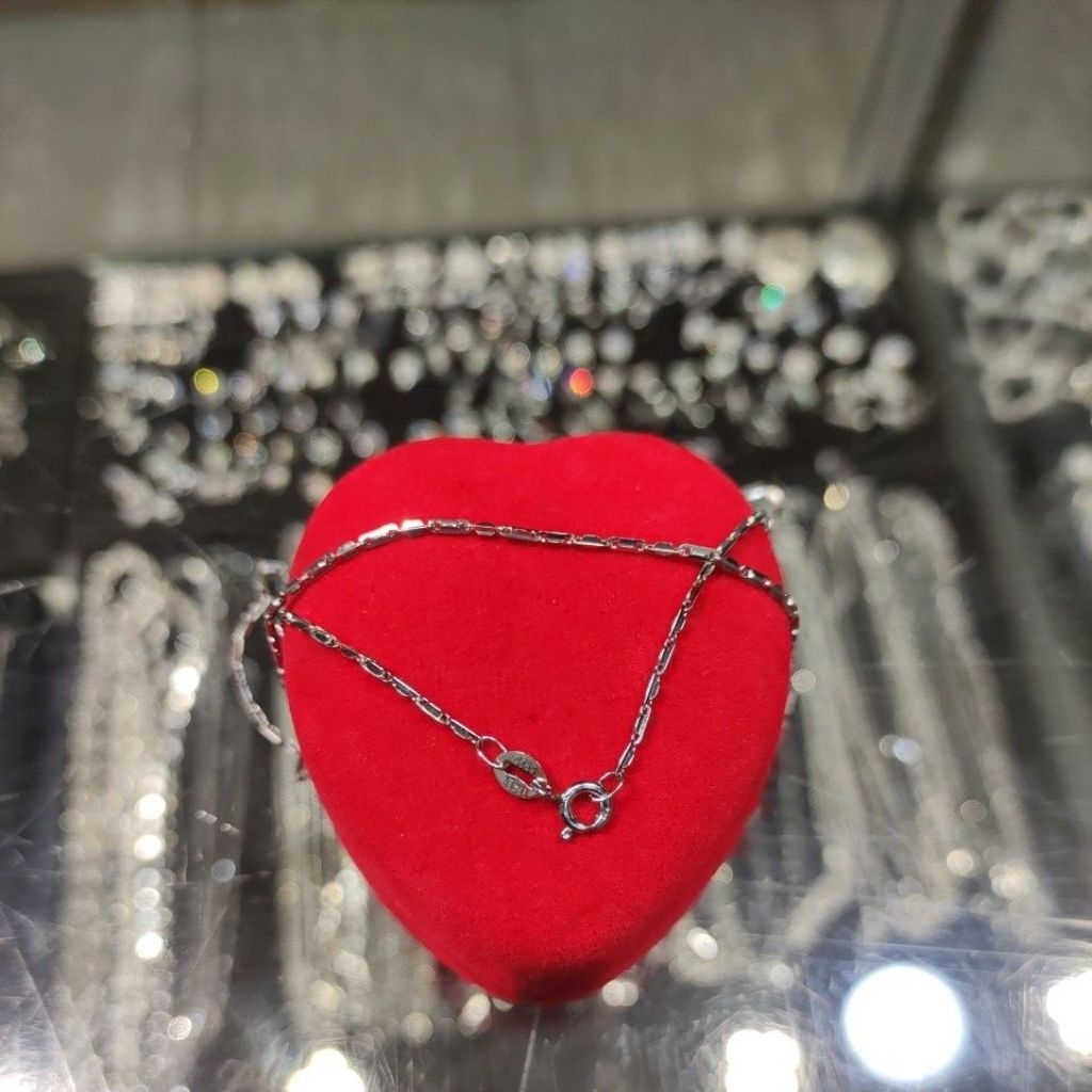 [JJJ]Perhiasan perak kalung dewasa padi mesin silver s925 lapis emas