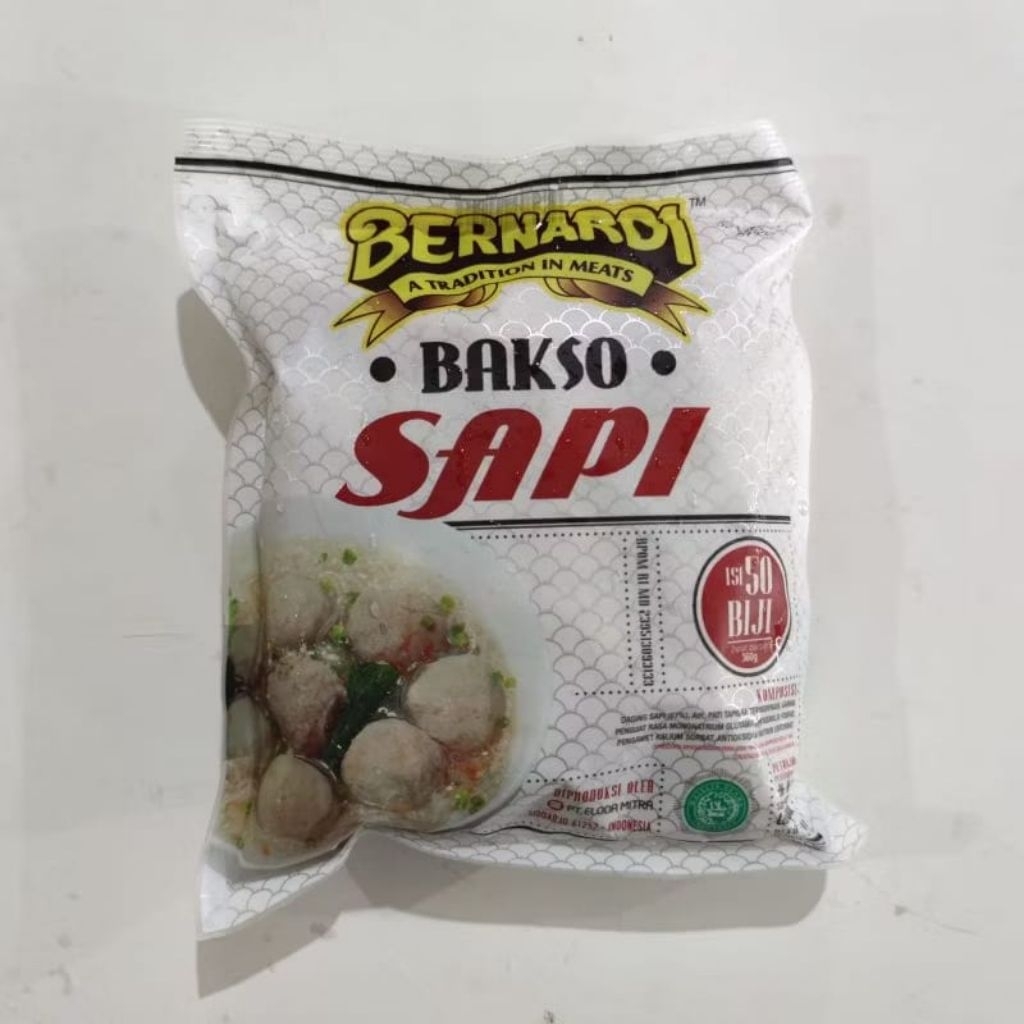 

Bernardi bakso sapi halus isi 50s 360gram