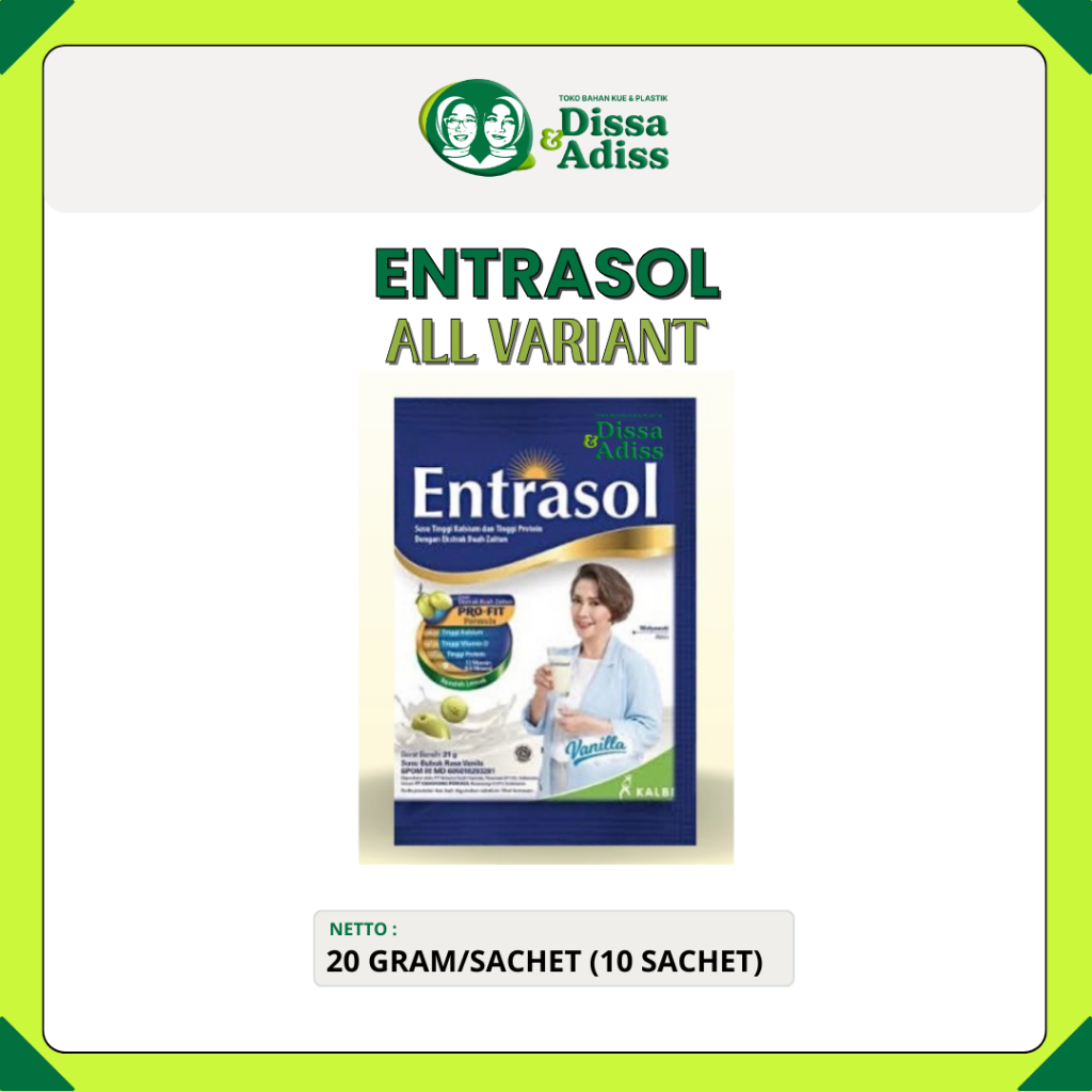 

ENTRASOL MINUMAN SERBUK INSTANT RENCENG @10 PCS / MINUMAN SERBUK SACHET - Tobaqdissa