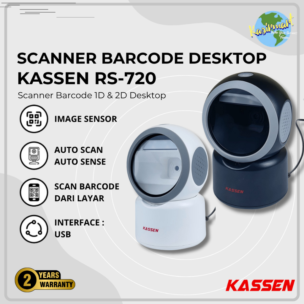Scanner Barcode Kassen RS720 RS 720 Barcode Scanner Dekstop 1D 2D Scanner QR Code