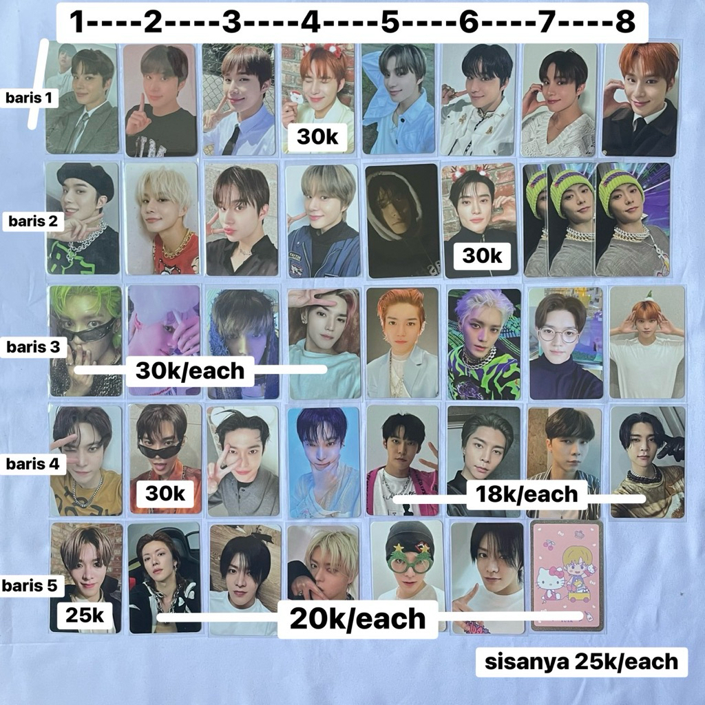 NCT 127 JUNGWOO JOHNNY JAEHYUN TAEYONG YUTA  DOYOUNG PC PHOTOCARD ALBUM OFFICIAL BENEFIT GOLDEN AGE 