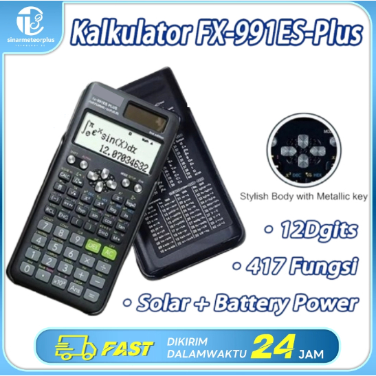 

Kalkulator Scientific ilmiah FX-991EX/991ES-Plus Calculator Scientific Kalkulator Casio Scientific 417 Fungsi/Dua Sumber Tenaga Baterai Dan Tenaga Matahari/40 Konstanta Rumus