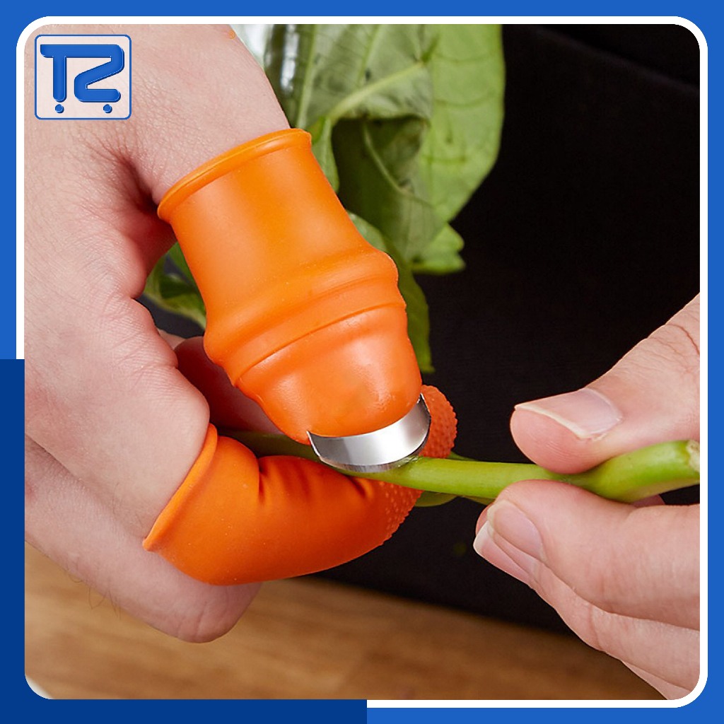 Sarung Jari Jempol Silikon Cover Pisau Sarung Jempol Pemotong Sayur HM1047