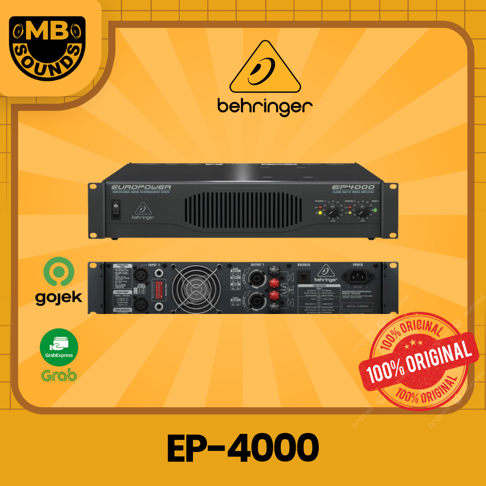 BEHRINGER EP 4000 / EP-4000 / EP4000 Stereo Power Amplifier ORIGINAL