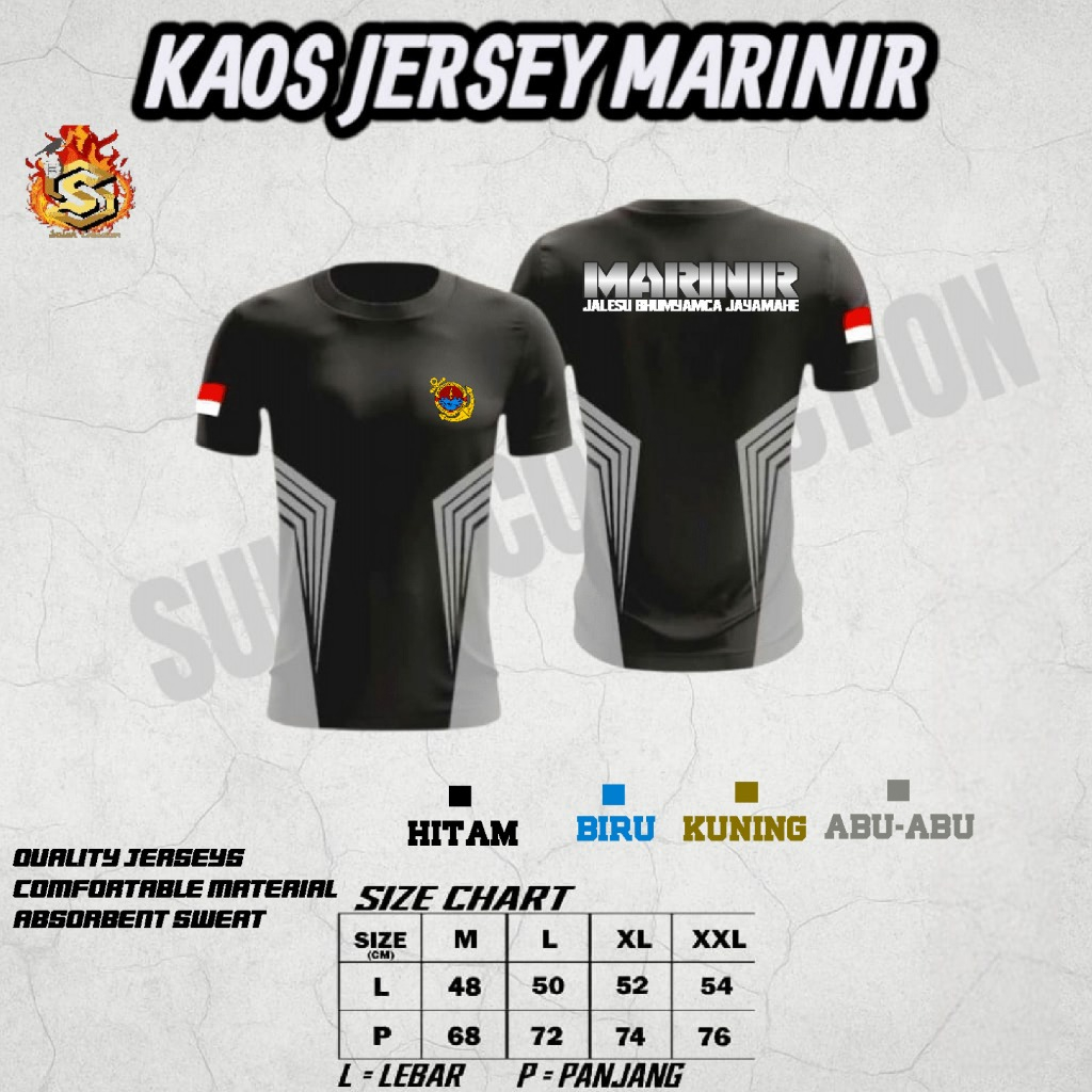 Kaos Dryfit MARINIR / Kaos Marinir Sablon DTF / Kaos olahraga Marinir / Baju Dalaman Marinir