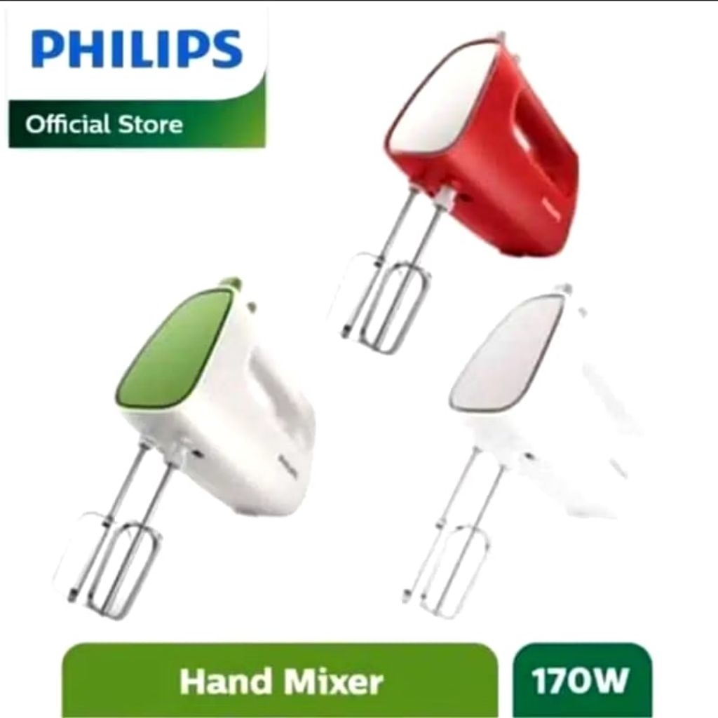 PHILIPS HR-1552 MIXER HAND PHILIPS - MIXER PENCAMPUR - MIXER KUE 100% ORI ( WARNA DIKIRIM RANDOM )