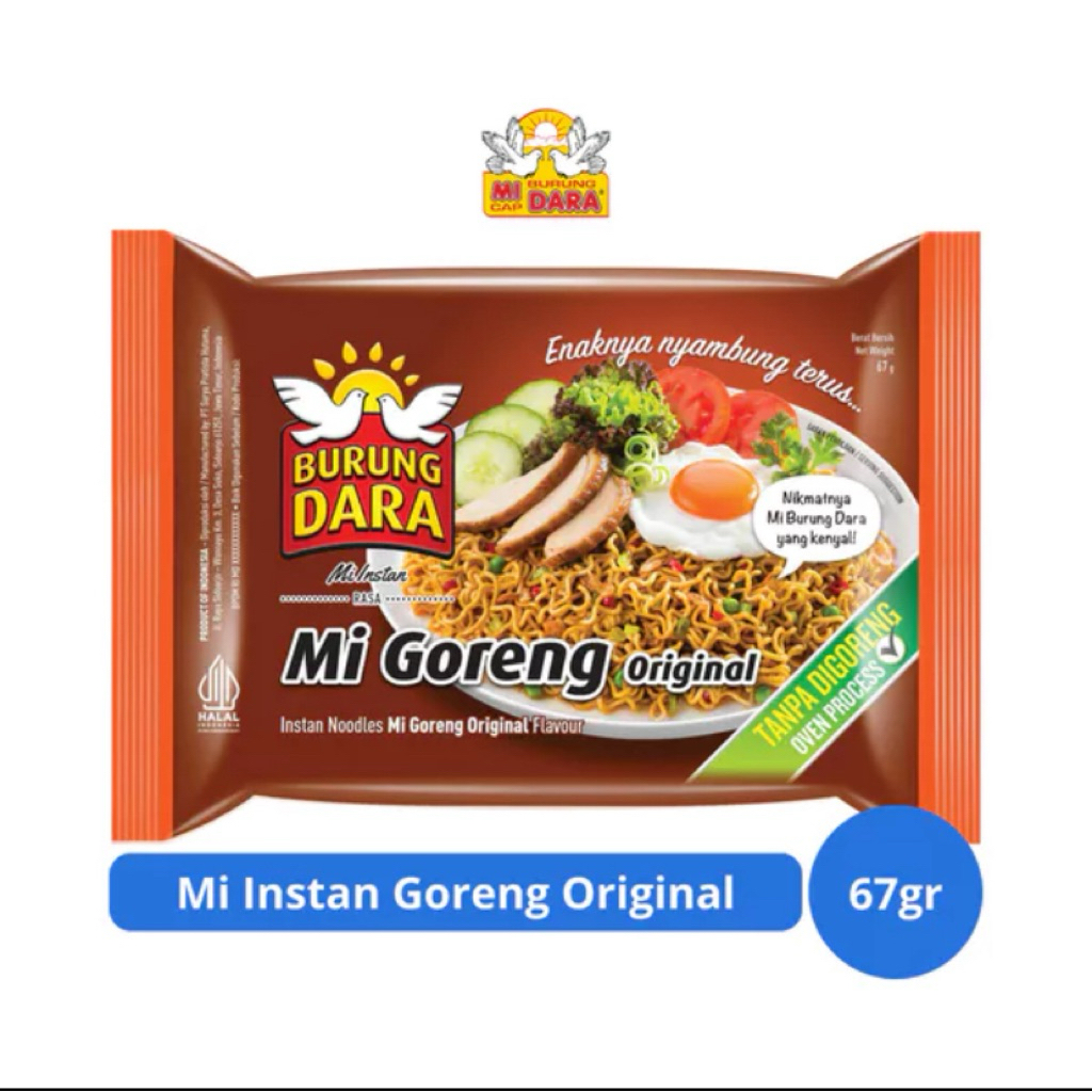 

Mi Instan Burung Dara Mi Goreng Original 67gr – Kenyal dan Lebih Sehat