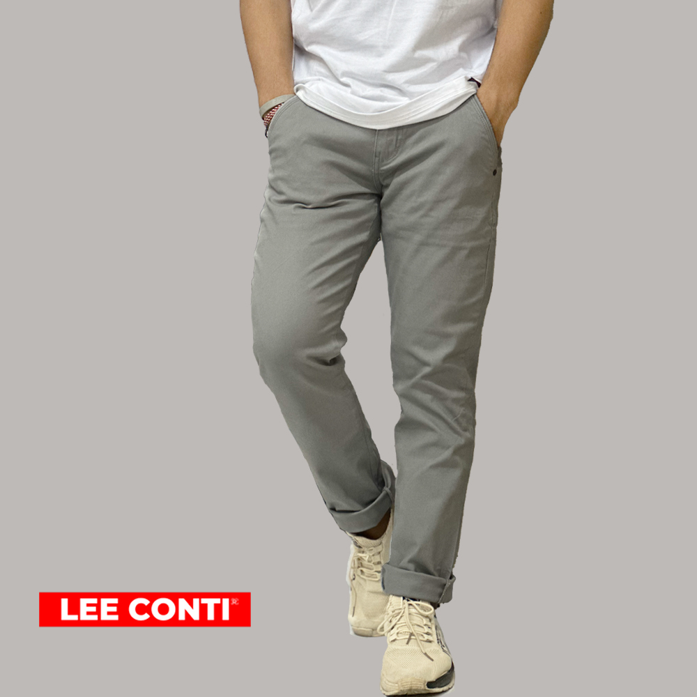 LEE CONTI Celana Panjang Pria Chinos Basic ( TSB )