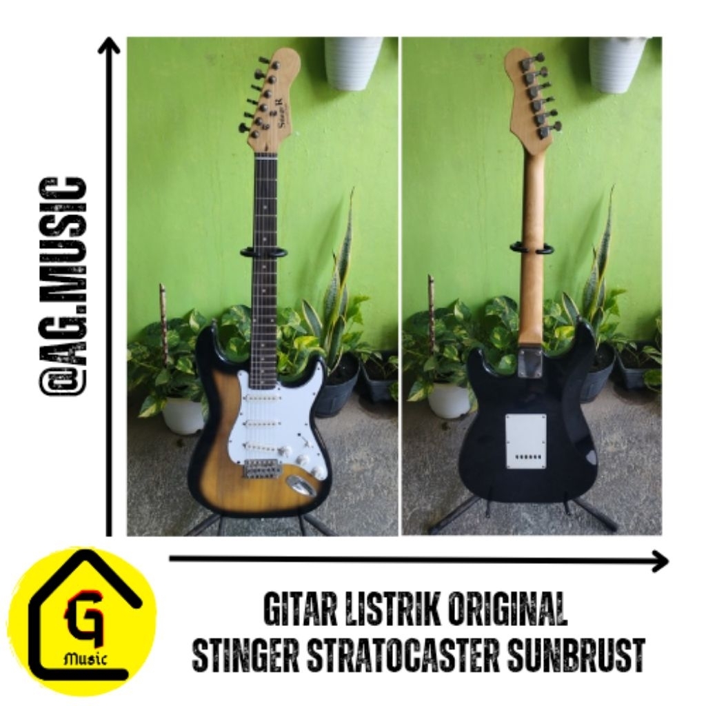 GITAR LISTRIK ORIGINAL STINGER STRATOCASTER SUNBRUST