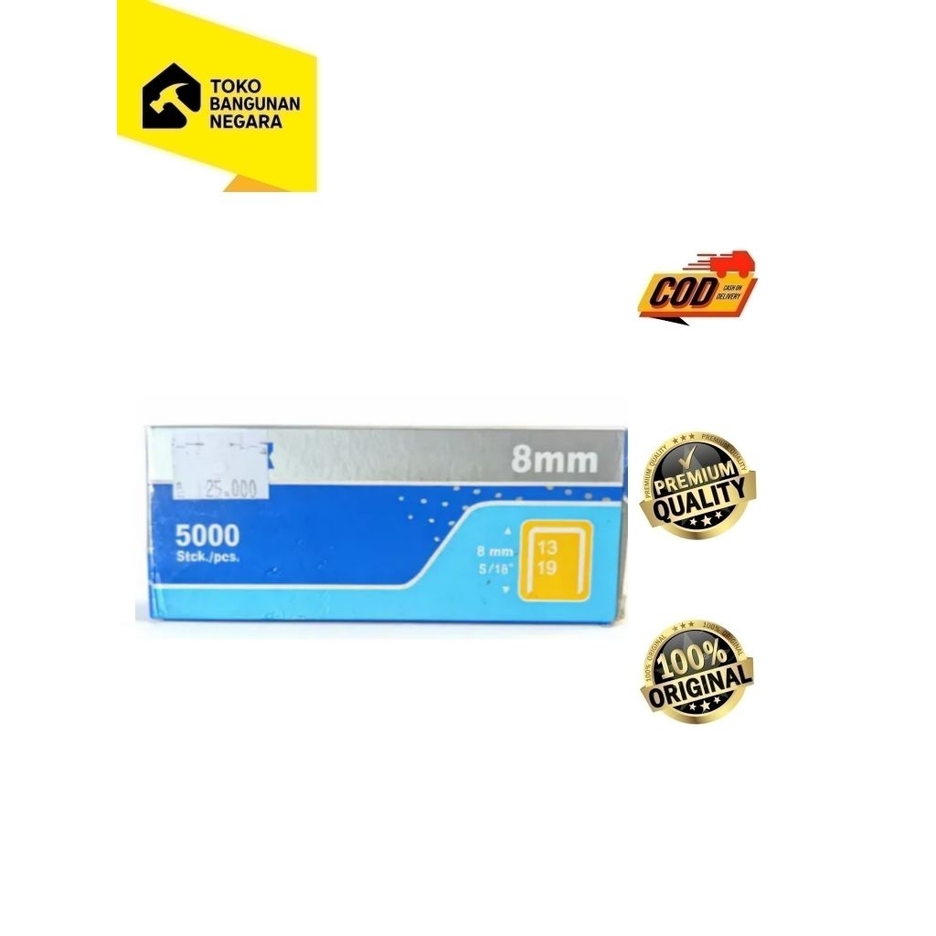 

Isi Staple 8mm Pak/5000 Pcs | Refill Staple 8 mm