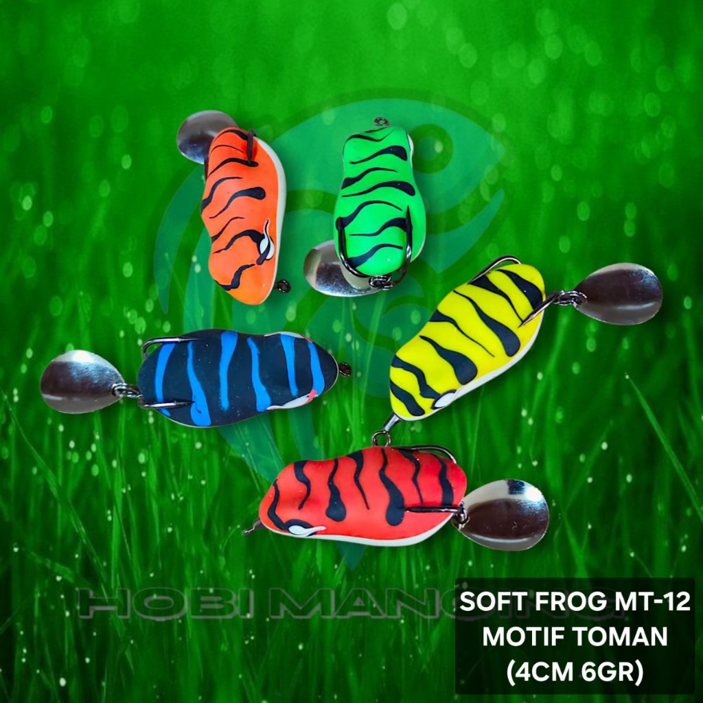 Umpan Soft Frog MT-12 Motif Toman 4cm 6gr / Lure SoftFrog MT12 Original 4 CM 6 Gram Toman