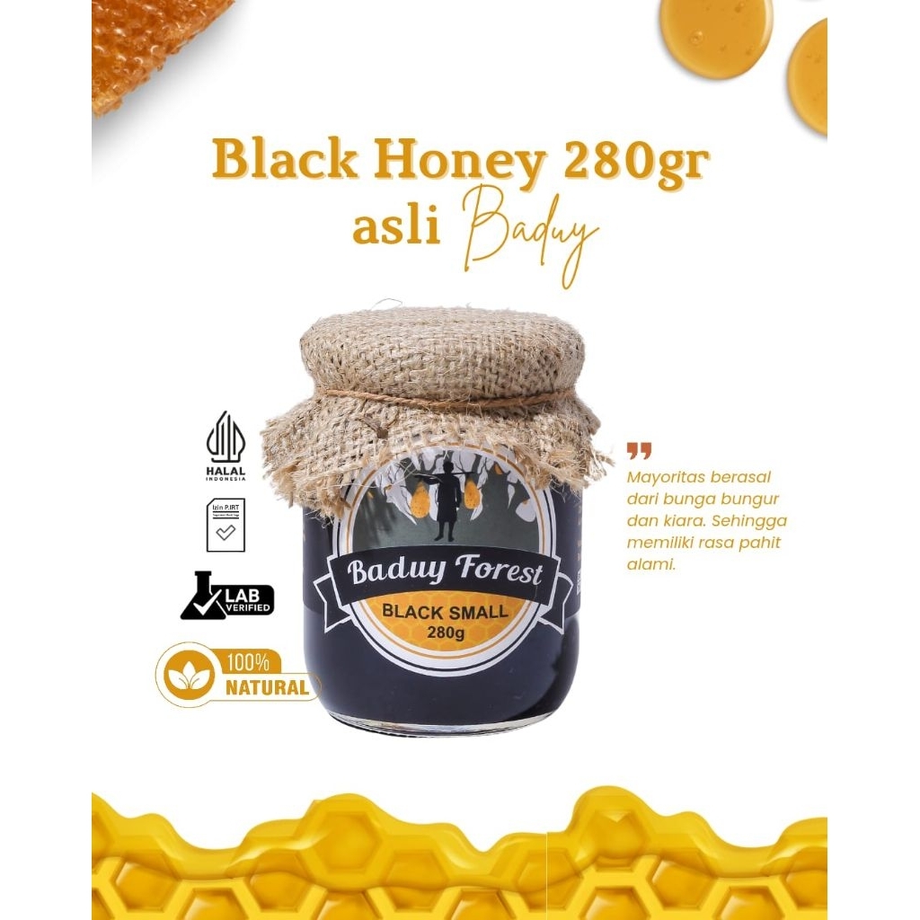 

Madu Hitam Baduy Black Honey Small 280g